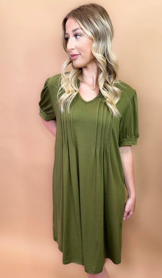 Bianca Dress in Olive