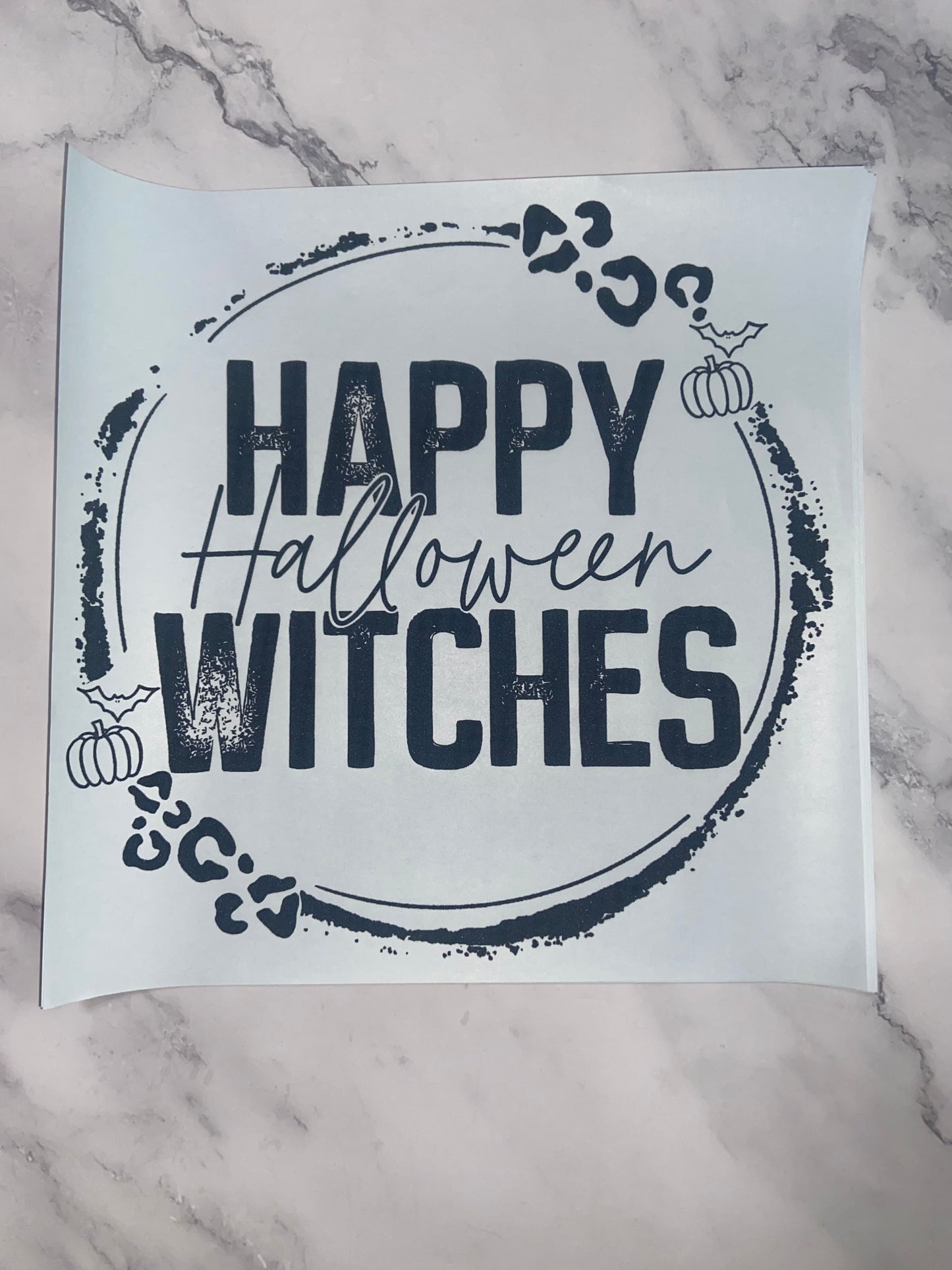 Happy Halloween witches print