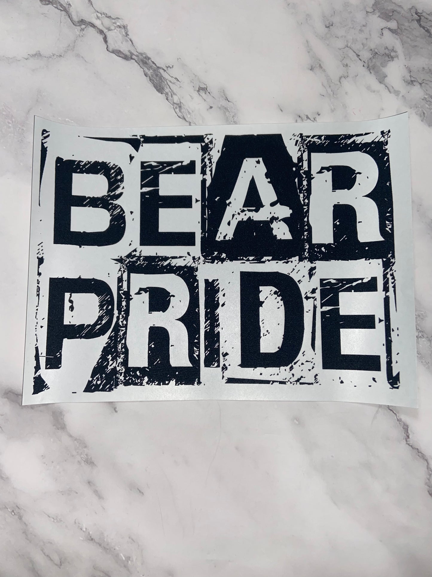 Bear pride print