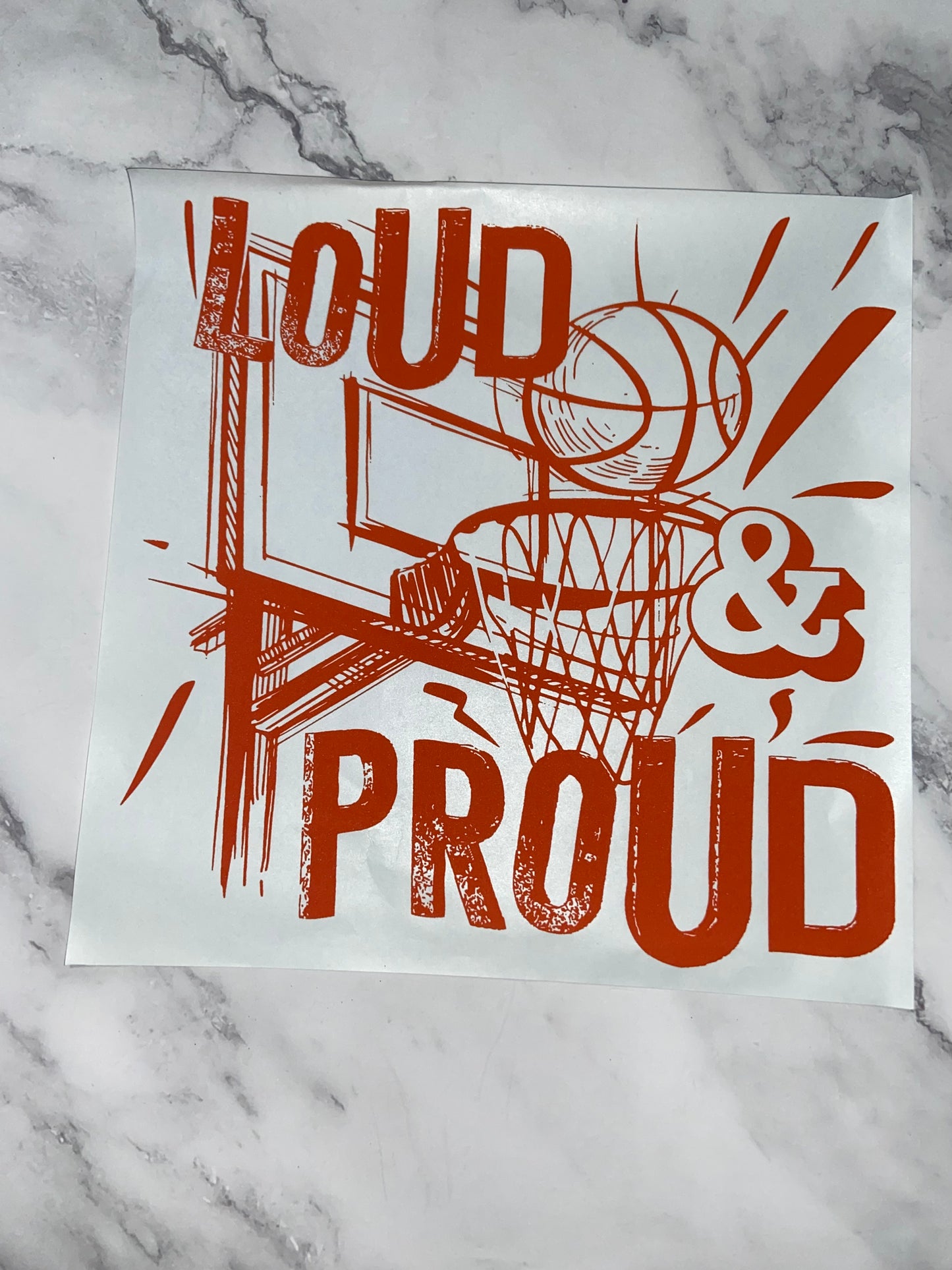 Loud and proud ORANGE print